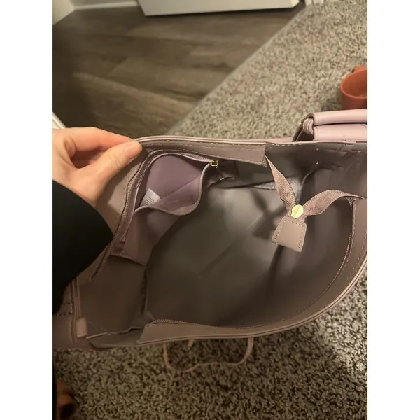 Oriflame Sweden Mauve Vegan Leather Shoulder Baguette Bag - Image 2
