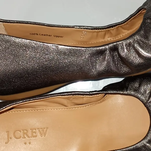 J. Crew metallic silver ballet flats - Image 5