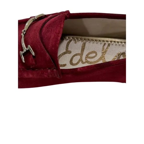 Sam Edelman Loraine Crimson/Scarlet Red Suede Bit Loafers| 6 - Image 9