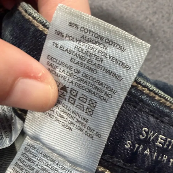 Lucky Brand Sweet Straight Jeans Womens 6/28 Blue Medium Wash Mid Rise Stretch - Image 7