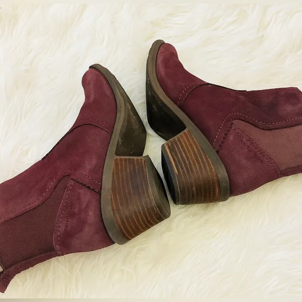 NEW TEVA Anaya Chelsea vineyard wine waterproof ankle boot sz 6.5 suede leather - Image 2
