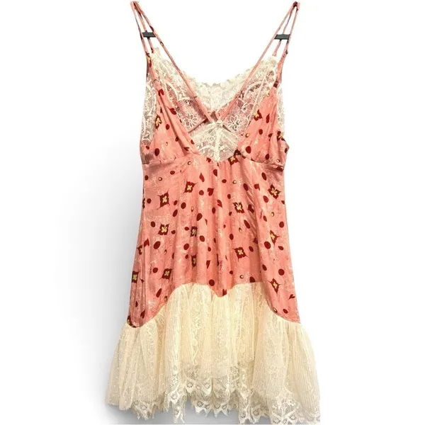 Anthropologie‎ Gulhatun Aydin Sweetheart Mini Lace Dress Coquette XS Balletcore - Image 3