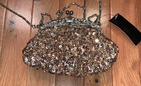 Sasha Handbags champagne sparkly bag - Image 2