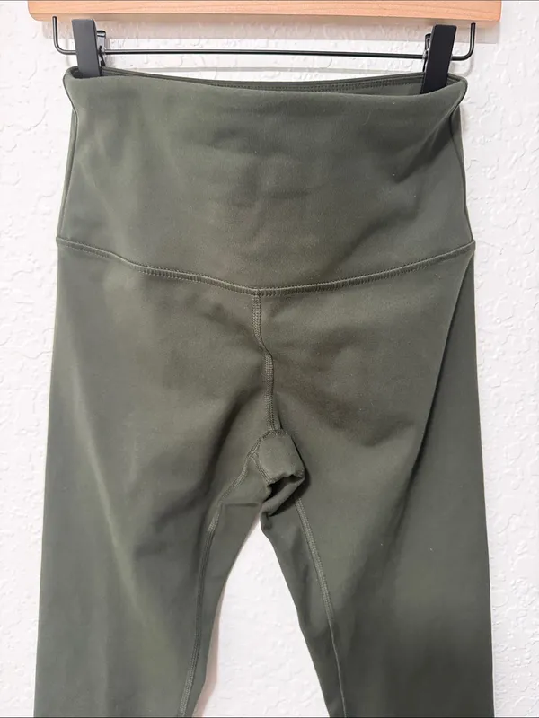 ZOBHA High-Waist Olive Green Leggings Size Medium - Image 6