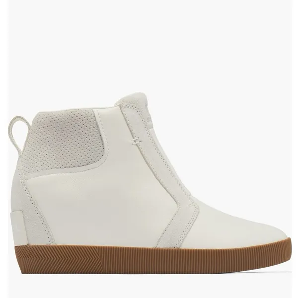 Sorel Out N About Wedge Leather Bootie, Ankle Boots White/Sea Salt, Size 8.5 NWT - Image 3