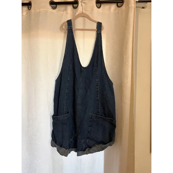 Free People We The Free High Roller Shortall Romper Size Large - Image 2