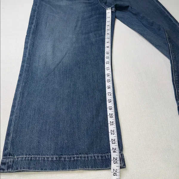 Lucky Brand Blue Wide Leg Crop Jeans - Image 4