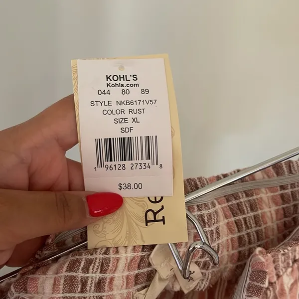 NWT Striped Pink and White Wide-Leg Pants Size XL - Image 5