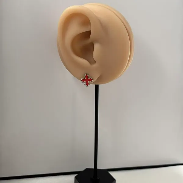 Small Cross Hoop Earrings for Men Women Streetwear Hip Hop Punk Unisex Style - Image 7
