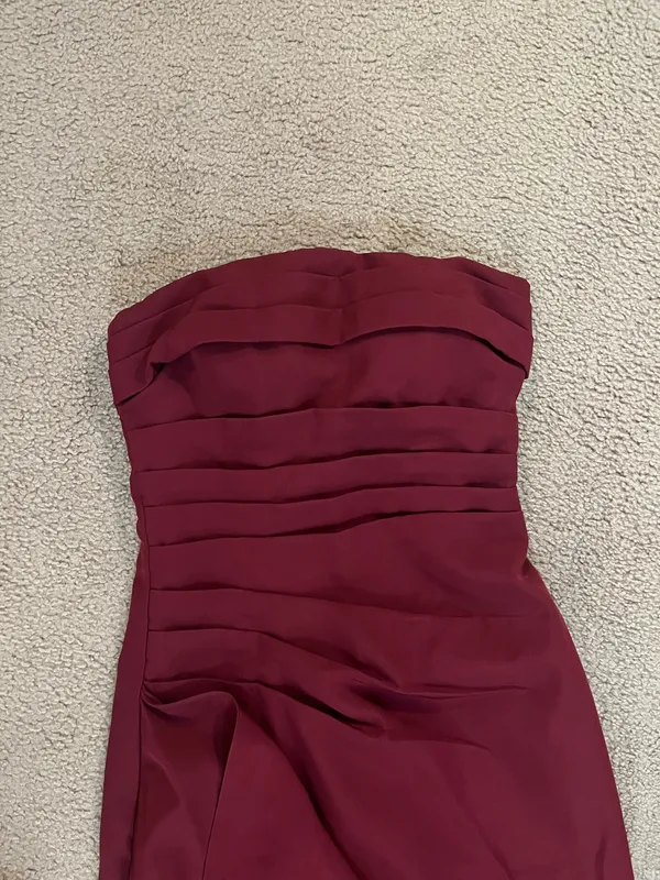 Side Slit Maxi Dress Red Size 4 - Image 4