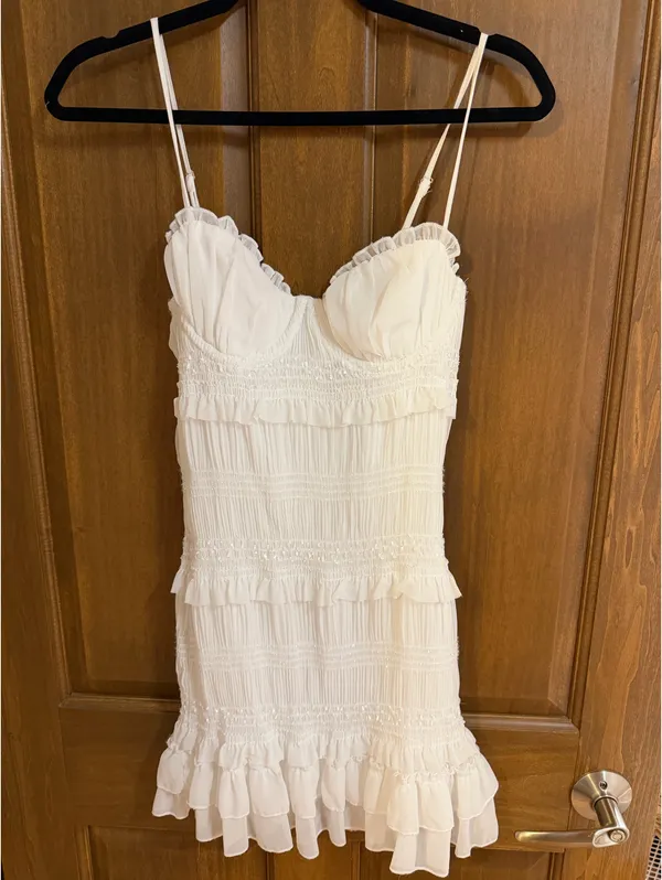Hello Molly Unique Touch Mini Dress White - Image 3