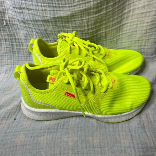 Neon Yellow Puma Running Shoes Soft Foam - Image 4