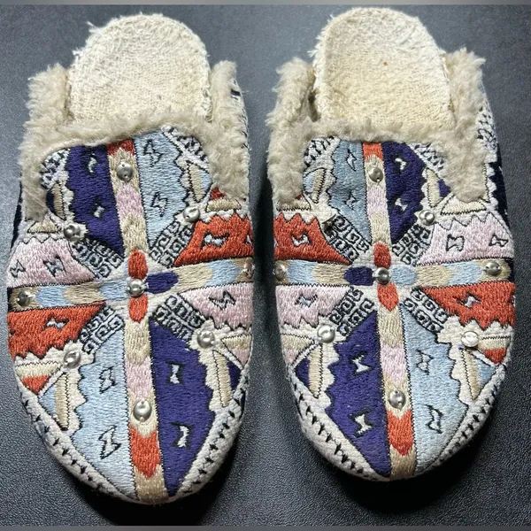 Free People Women's Size 7.5 Damon Cozy Mule Slipper India MSRP $128 - Image 2