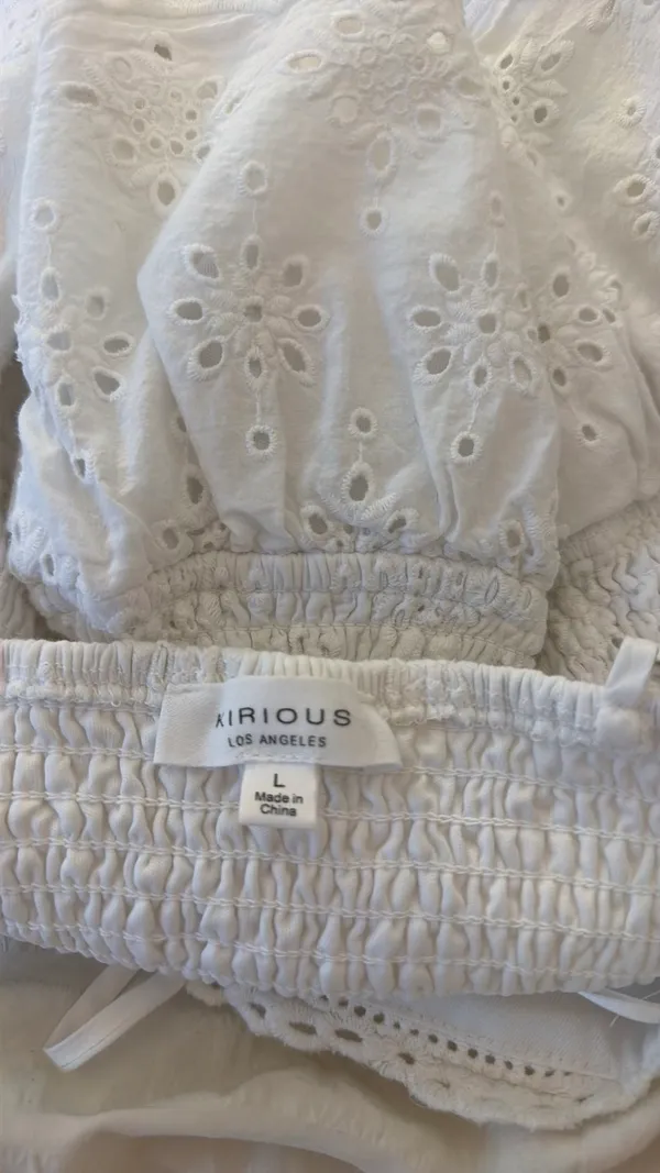 Crop top White Size L - Image 3