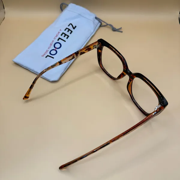Zeelool Brown Glasses Frames, No prescription - Image 6