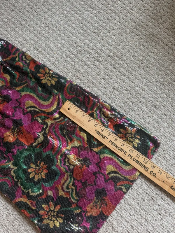 Misa Los Angeles Nakia Floral Sequin Sleeveless Midi Dress size small - Image 8
