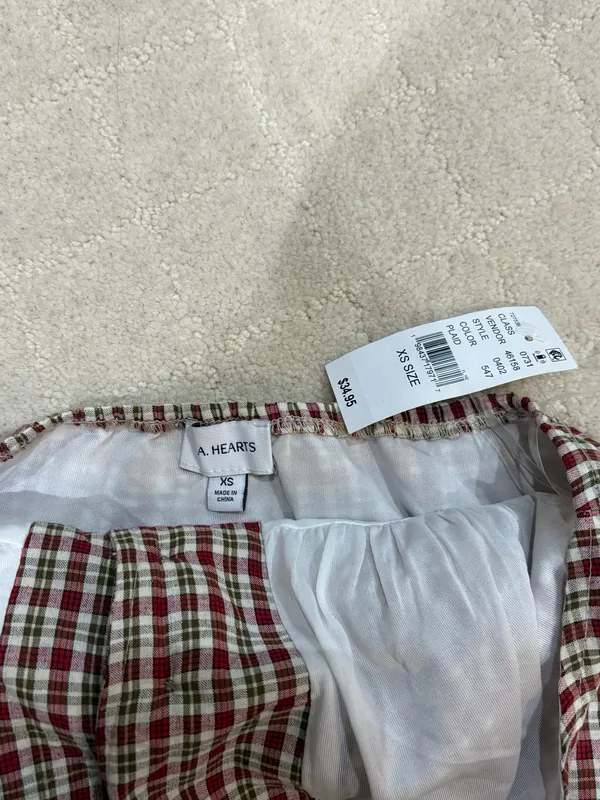 Pacsun Halter Top Tank Plaid - Image 3