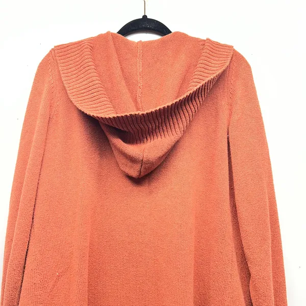 Tahari Open Front Hooded Duster Knit Cardigan Womens 1X Work Travel Outdoor - Image 8