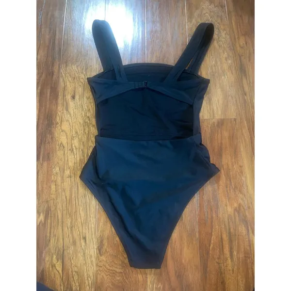 AERIE Cheeky One Piece Swimsuit Black Size Small S - Image 4