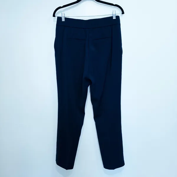 New Quince Navy Blue Stretch Crepe Ankle Pants Size 8 - Image 9