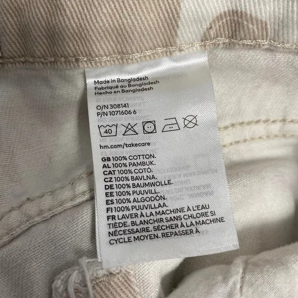 H&M Smiley Patchwork All Over Print Smiley Face Straight Wide Leg Streetwear - Image 8