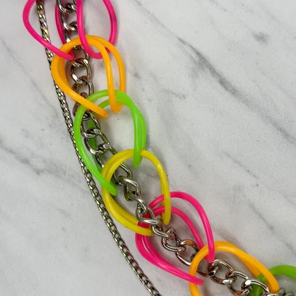 Rainbow Multi Strand Chain Pants Chain Wallet Chain 19" Chunky ✨ - Image 3
