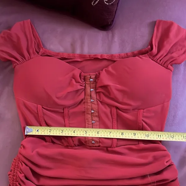 Terra cotta corset dress Red Size M - Image 16