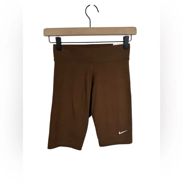 Nike Brown Biker Shorts Women’s XS High Rise Athletic Training Yoga‎ Shorts - Image 2