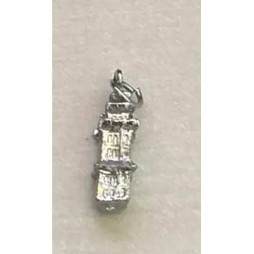 Sterling‎ silver Japanese pagoda charm 1" - Image 4
