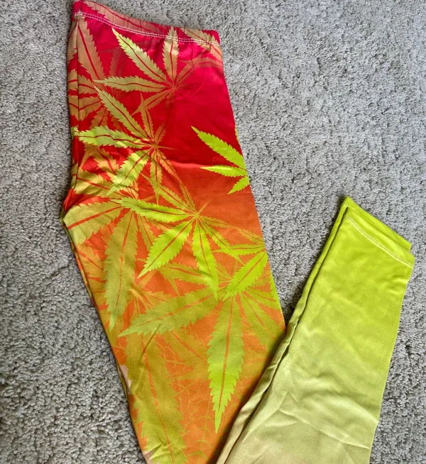 Weed print digital 3D 420 legging Multiple - Image 5