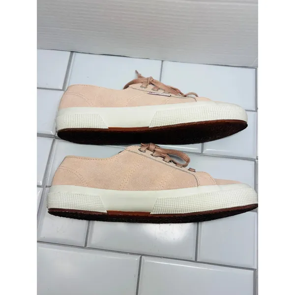 Superga 2750 Suede Sneakers Womens 7.5 Men's 6 Peach Pink Low Top S00FUW0 - Image 8