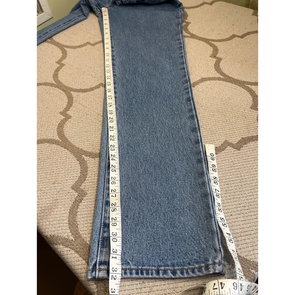 Abrand A ’99 Low Straight Jeans 90s Y2K Low Rise Blue Denim Size 29 Style 72468 - Image 9