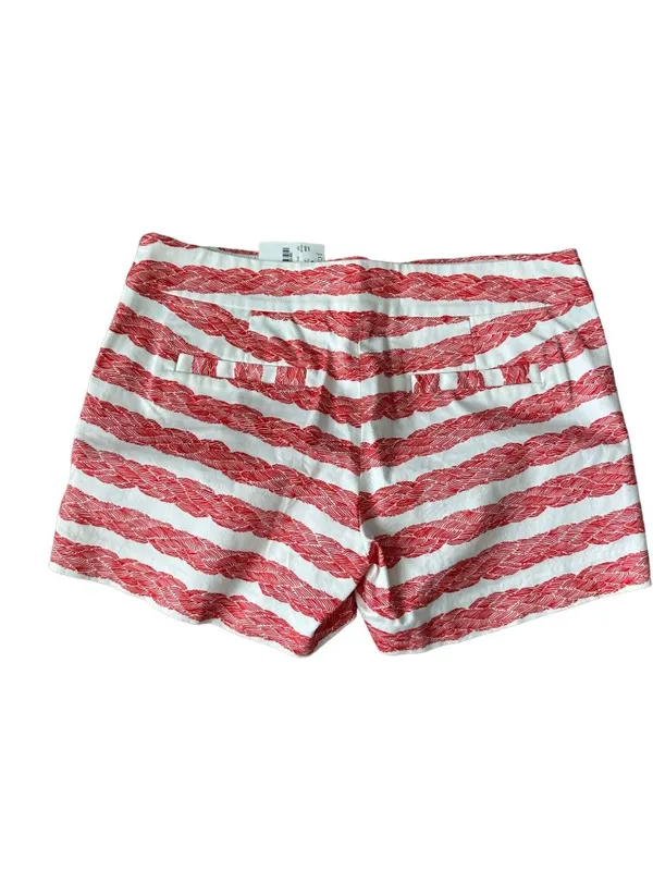 J CREW Rope Print Striped Stretch Shorts Size 8 NEW - Image 2