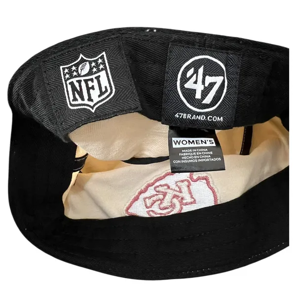 47 Brand Kansas City Chiefs Women Pollinator Bucket Hat - Natural - Image 6