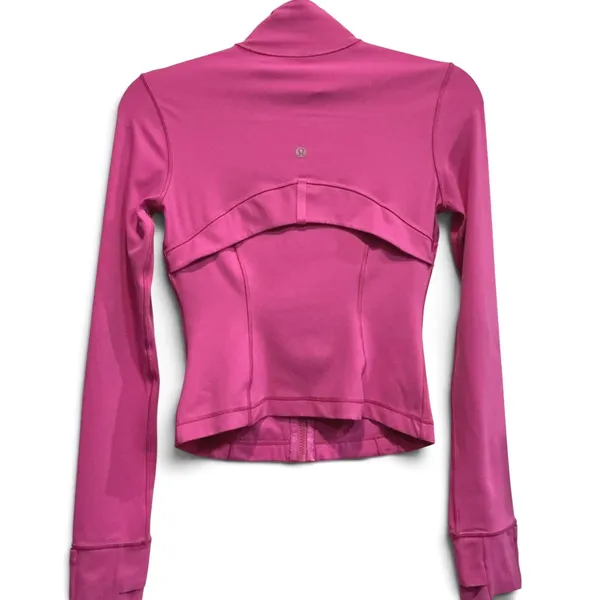 Lululemon Define Jacket Nulu Cropped Fuchsia Pink LW3HJFS Womens Size 4 / S - Image 2