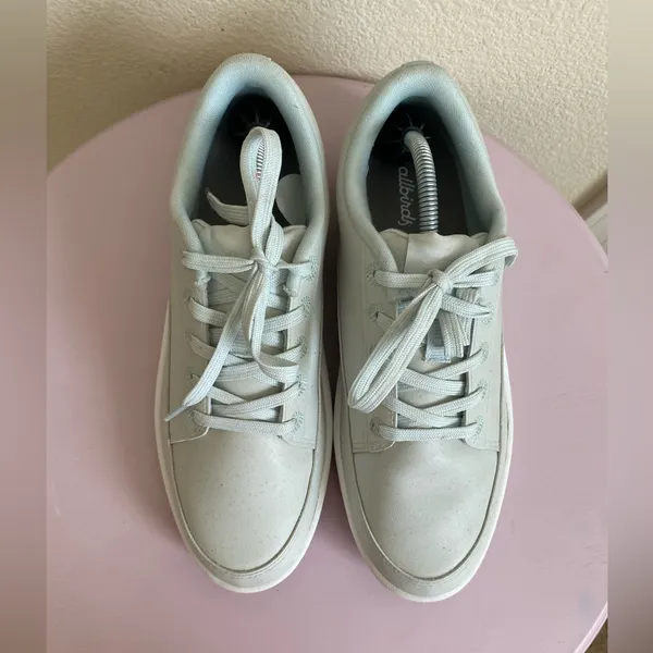 Allbirds Plant Paces Sneaker Dreamy Green/ Blizzard Womens size 8 - Image 3