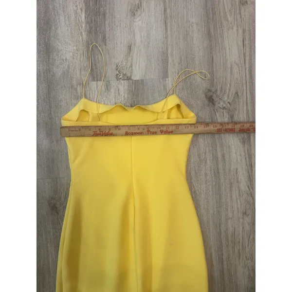Likely‎ Banks Flounced Hem Slip Dress in Snapdragon yellow Size 2 - Image 6