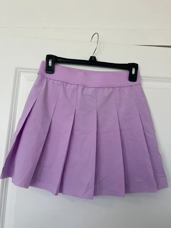 Fabletics Purple Tennis Skirt with Under Shorts - Image 2