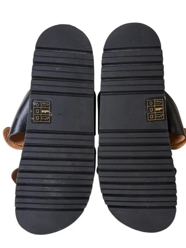 EUC Jack Rogers Leather Monica Double Knot Slide Sandals Black Size 9 - Image 7