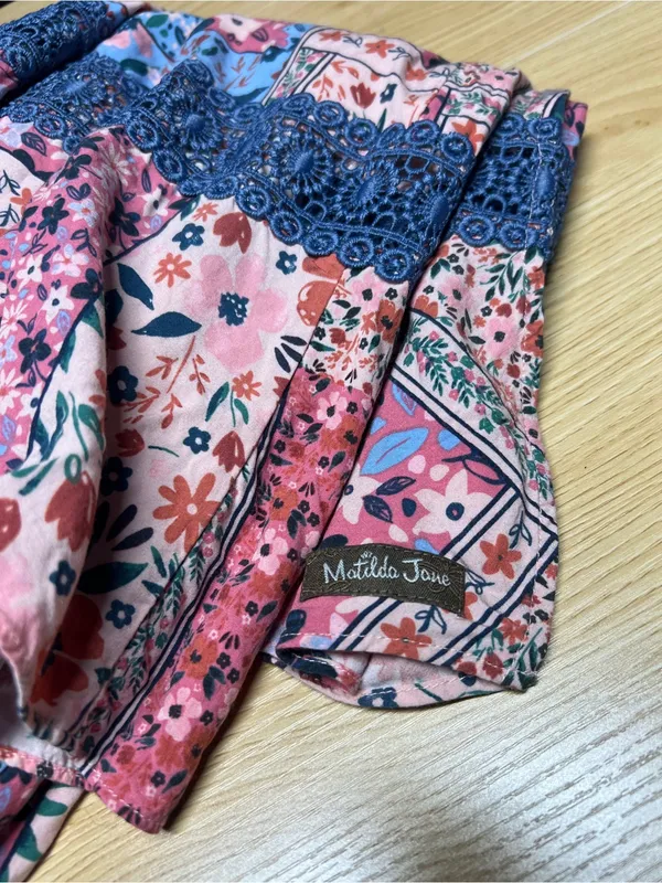 Matilda Jane The Wildlife Patchwork Floral Maxi Dress Size S - Image 13