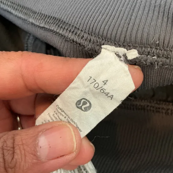Lululemon Studio Pant Gray Textured Jogger Drawstring Size 4 Athleisure Utility - Image 4