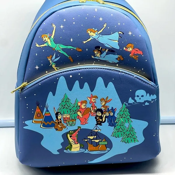 NEW Loungefly Disney Peter Pan Never Land Mini Backpack - Image 3