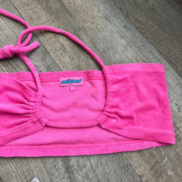 Edikted Pink terry cloth Top size M - Image 3