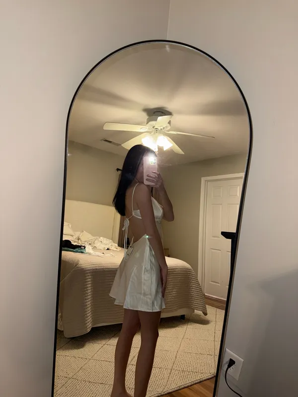 NWT Princess Polly white satin mini dress - Image 4