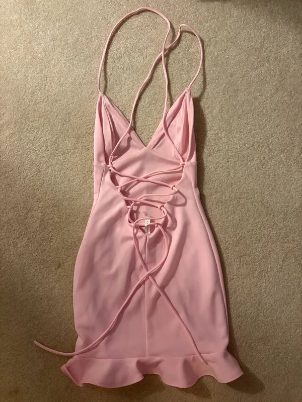 Lucy in the Sky Light Pink Mini Dress - Image 4