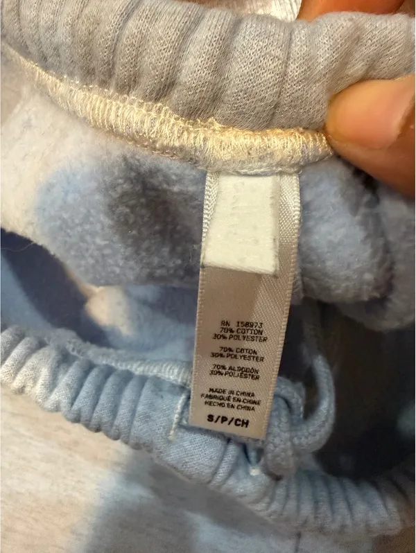 Skims light blue cotton joggers - Image 9