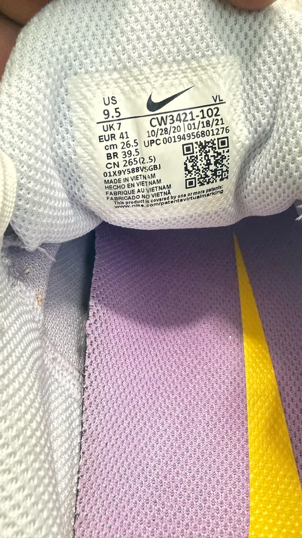 Nike Winflo Running Shoes Sneakers White Women's Size 9.5 - Image 8