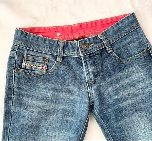 EXIT Medium Wash Denim Bermuda Jean Shorts Size 25 - Image 2