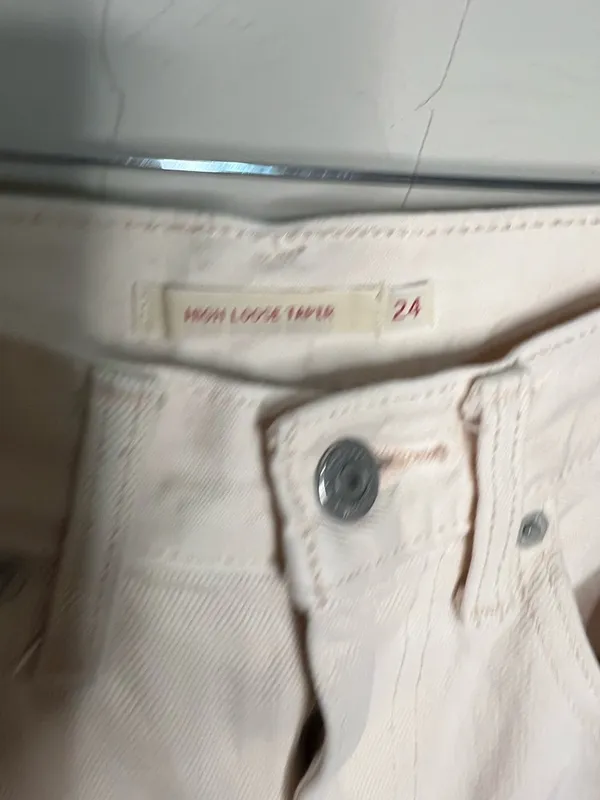 Levis Quality Premium High Loose Tapered Light Pink‎ Denim Jeans - Image 5
