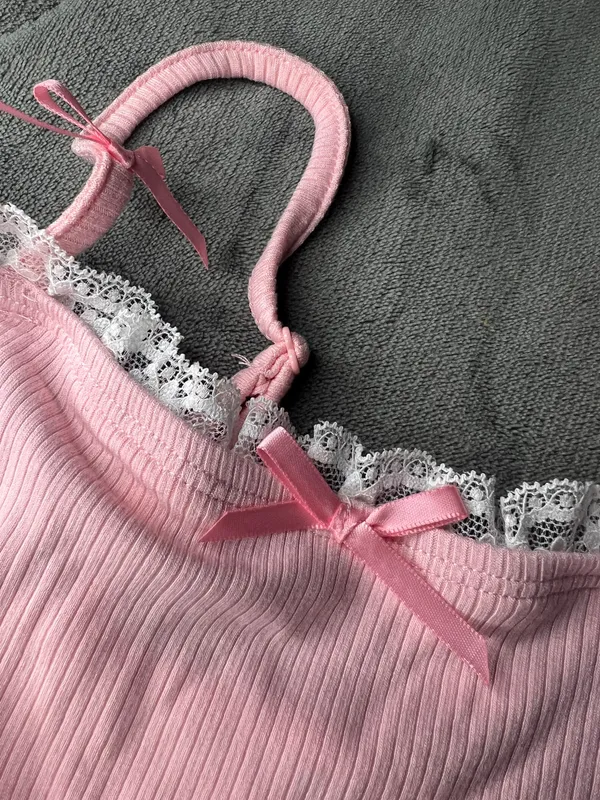 Y2K Top Pink Size XS - Image 2